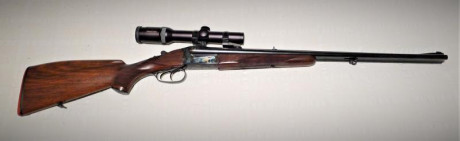 Vendo rifle express Merkel modelo 140-E (expulsor) calibre .30R - Blaser, incluye visor Swarovsky 1-4x 20