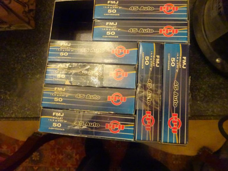 Muy buenas.

¡¡¡Chollo!!!,Vendidas las 200 vainas calibre .45 ACP de la marca PPU con un solo tiro, pasadas 01