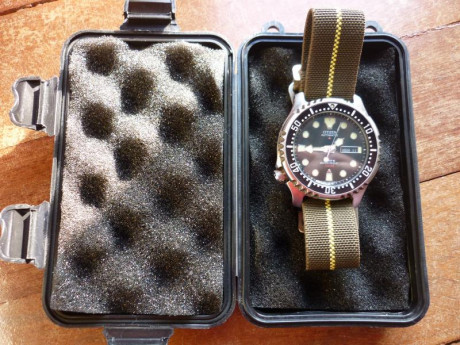Vendo este estupendo reloj Citizen automático, un autentico diver.
Para no aburriros con las características 02
