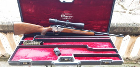 Se vende blaser R93 standar en calibre 243 win. El rifle esta equipado con monturas y visor zeiss 2,5 30