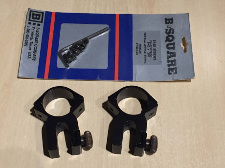 Oferta, monturas para distintos tipos de armas: Son de pulgada y sirven sobre todo para visores de carabinas 01