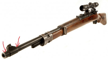 Necesito saber el grueso del final del cañón de un mauser k98 el grueso desde justo antes de donde empieza 01