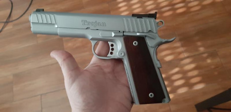 Pues eso compis vendo esta pistola STI Trojan de 5 pulgadas en acero inoxidable del 9 Pb que habrá tirado 02