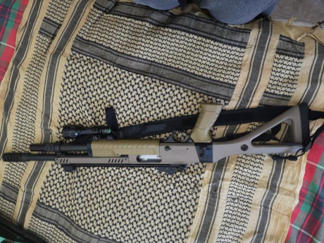 Vendo S&W  MP 15 en 300 blackout, con un montón de extras. Habrá tirado 3 cajas de balas. Lleva culata 01