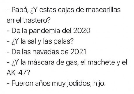 Imaginaos una situación caótica a nivel mundial. Podeis llamarla meteorito, sunami, glaciación, guerra 110