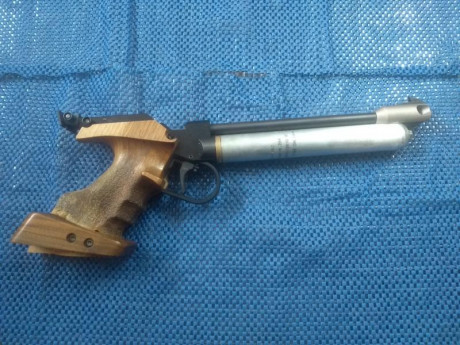   VENDIDA  
pistola tiro precision Walther cp2, por no usar.
Dispositivo de tiro en seco y fuego real
Empuñadura 00