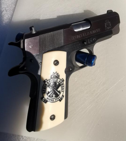 Springfield Armory compact 1911. 3,5" 
Calibre 45 Acp
Made in Usa. Con su maletin original. 
Guiada 32
