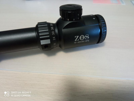 Se vende visor ZOS 10-40x50 SFE.

Viene con tapas, parasol, monturas monipieza y rueda.

Se encuentra 01