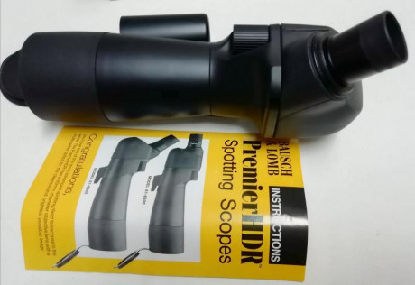 Excelente telescopio de alta definicion de la prestigiosa marca Bausch & Lomb, 60 mm y ocular Kowa 00