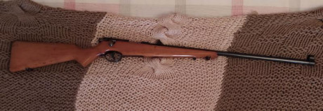 Carabina de cerrojo Monotiro Santa Bárbara. Cal. 22LR, Modelo sb66 Fábrica de armas de Oviedo , excelente 00