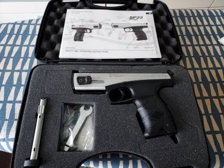 A la venta walther SP22 M1
Calibre .22
Se entrega con maletin original y dos cargadores
Está con el disparador 02