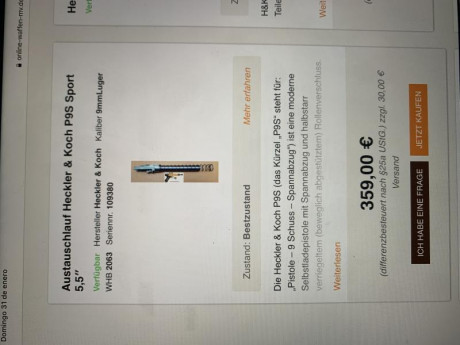 Hola compañeros: no sé si este sitio es apropiado para la búsqueda de un cañón para mi HK, que ha sufrido 21