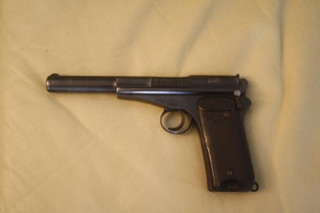 Pongo en venta Pistola Campogiro 1913-16, calibre 9 largo.

La pistola esta guiada en f y funciona perfectamente,tiene 21