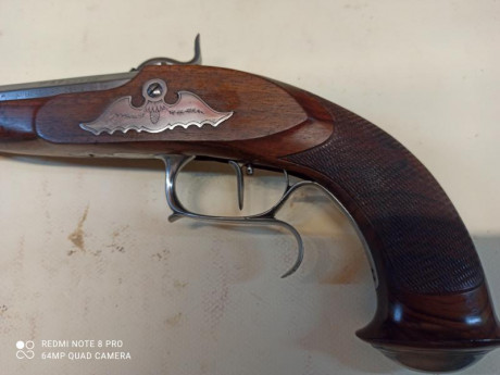   pistola Avancarga Lepage de Pedersoli, percusion, con dos cañones cal 44 y 36 se incluye un mecanismo 02