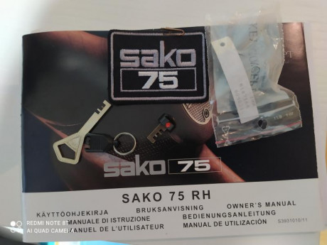 Se vende sako 75 calibre 243w. El rifle lleva pelo francés, monturas sako optiloc y visor Meopta r1 3x12x56 01