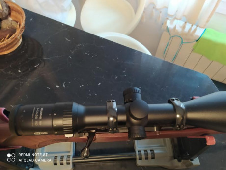 Se vende sako 75 calibre 243w. El rifle lleva pelo francés, monturas sako optiloc y visor Meopta r1 3x12x56 40