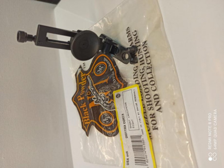 Diopter corto Pedersoli,USA 445, a estrenar.precio 75 Eu portes incluidos tlf 601128316 01