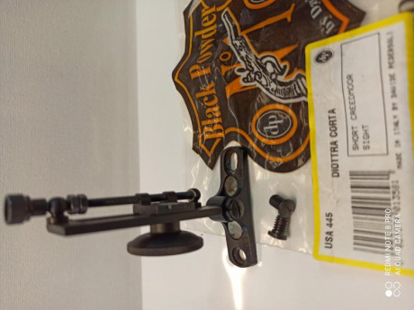 Diopter corto Pedersoli,USA 445, a estrenar.precio 75 Eu portes incluidos tlf 601128316 00