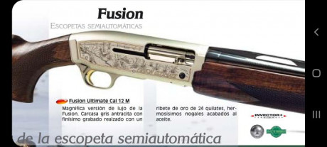 Un compañero del coto vende su semiautomática Browning Fusion Ultimate versión de gama alta.  Calibre 41