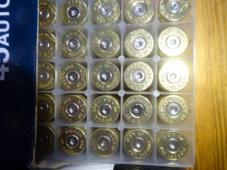 Muy buenas.

Vendidas las 200 vainas de varias marcas diferentes del calibre .45 ACP, 95% con 1 tiro, 01