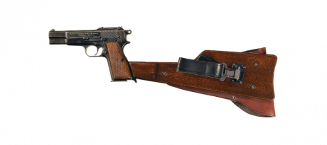     Pistola réplica de la Browning HP35 de la segunda guerra mundial, 2 cargadores, 2 juegos de cachas 10