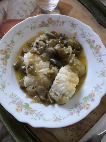 Hoy para comer acelgas hervidas y chuletón de vaca gallega vieja con seis semanas de maduración en cámara 30