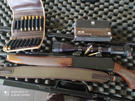 Un colega vende este rifle; Browning FN bar battue ultra light Cal. 30 06, mira Khales helia 2,5-10x50 01