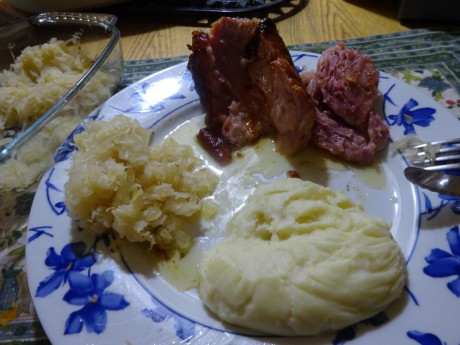 Hoy para comer acelgas hervidas y chuletón de vaca gallega vieja con seis semanas de maduración en cámara 150
