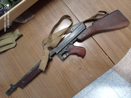 Se vende thompson Cyma 1928 envejecida, con guardamanos y culata original de época del estilo británico 01