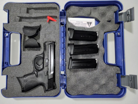 Comprada el 12/04/2019, licencia "A". Incluidas dos fundas de Kydex de AMG HOLSTER para llevar 00