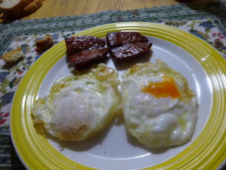 Hoy para comer acelgas hervidas y chuletón de vaca gallega vieja con seis semanas de maduración en cámara 170