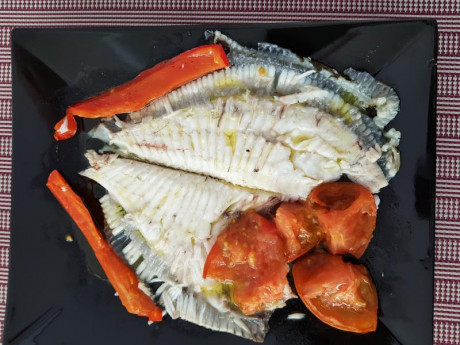 Hoy para comer acelgas hervidas y chuletón de vaca gallega vieja con seis semanas de maduración en cámara 30