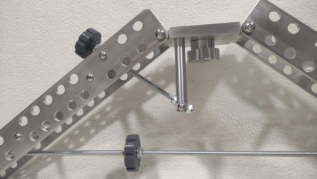 Bipode para rifle para modalidad de f-class, completamente de aluminio muy robusto, regulable en altura 01