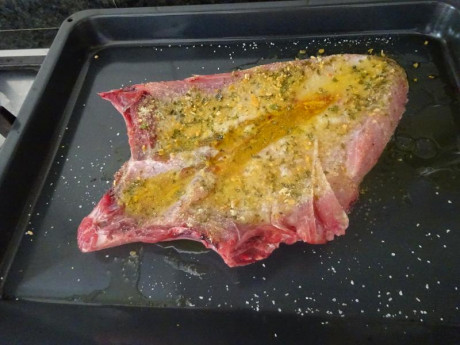 Hoy para comer acelgas hervidas y chuletón de vaca gallega vieja con seis semanas de maduración en cámara 01