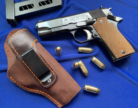  VENDIDA Se vende  STAR PD  calibre 45 ACP con este conjunto:
Caja STAR con baqueta y feminelas originales.
 01