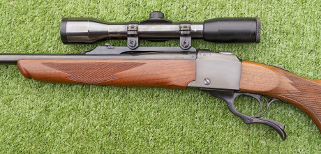 Rifle RUGER Sturm Ruger Co. modelo num. 1 en calibre 270 Win.accion de palanca, monotiro, lleva visor 01