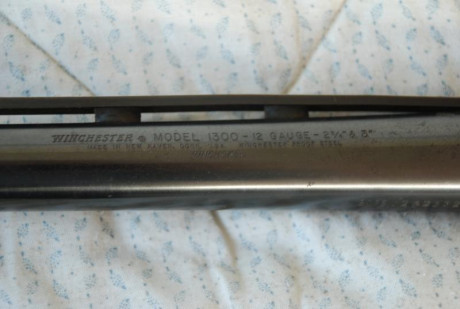 En venta escopeta Winchester mod 1300 de trombón o corredera , calibre 12 /70 y 76 . Con dos cañones uno 12