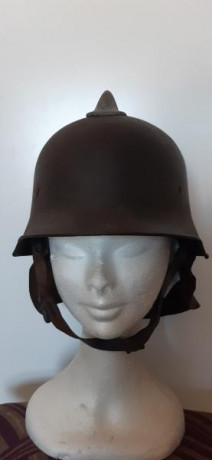 Casco modelo de 1934 perteneciente al cuerpo Feuerschutzpolizei (Cuerpo de Policía de Protección contra 02