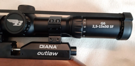 Buenas. 
Un amigo me pide que ponga a la venta su carabina de pcp Diana Outlaw del 5,5. Comprada en diciembre 12