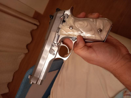 Buenas,

Vendo preciosa y bien cuidada Taurus PT99 acero inoxidable 9mm con miras regulables, un cargador.

Funciona 00