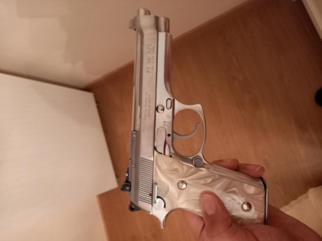 Buenas,

Vendo preciosa y bien cuidada Taurus PT99 acero inoxidable 9mm con miras regulables, un cargador.

Funciona 12