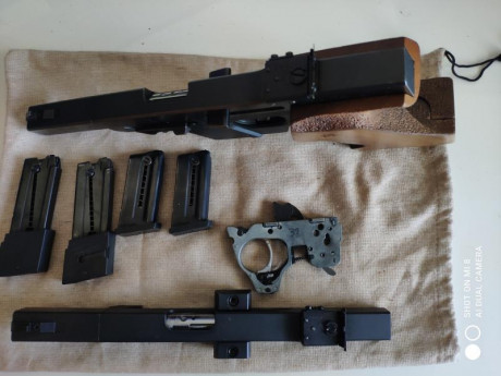 Buenos dias.
Pongo a la venta, por dejar esta modalidad, GSP calibre 22lr y conversor a 32, con 2 cargadores 01