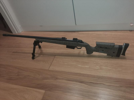 vendo rifle bergara b14 hmr 6.5 creedmoor. con bipode cantonera regulable gatillo bix a andy 2 tiempos 01