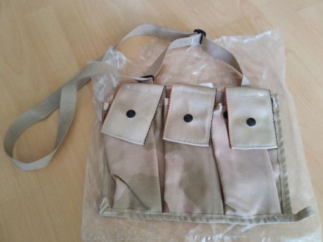 Lote indivisible a precio de derribo.

Bandolera original porta cargadores ejército norteamericano (seis 10