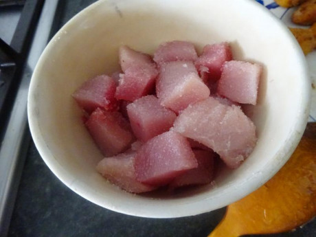 Hoy para comer acelgas hervidas y chuletón de vaca gallega vieja con seis semanas de maduración en cámara 51