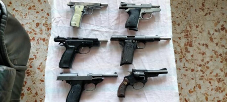 Por dejar la licencia tipo F, vendo todas mis armas cortas, guiadas con ella. Todas ellas en perfecto 01