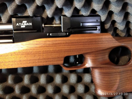 Vendo carabina ATAMAN especial modelo Bench Rest calibre 4,5mm.
- Con dos cañones: El suyo es un cañón 02