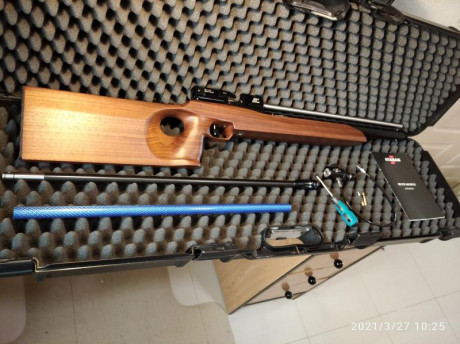 Vendo carabina ATAMAN especial modelo Bench Rest calibre 4,5mm.
- Con dos cañones: El suyo es un cañón 00