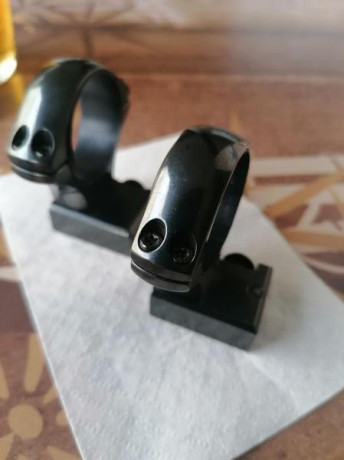 Hola.

Vendo juego de bases y anillas Optilock para Sako 75 y 85 .

Precio:  90 €  más envío .

Un saludo. 01