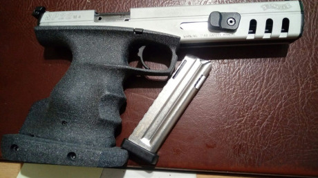 Se vende Walther SP22 M4.
Ideal para iniciarse sin un gran desembolso, cacha anatómicas, cañón 6" 20